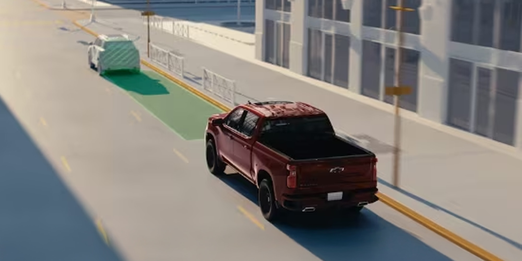 Proteja-se com os sensores e tráfego cruzado da Silverado 2026